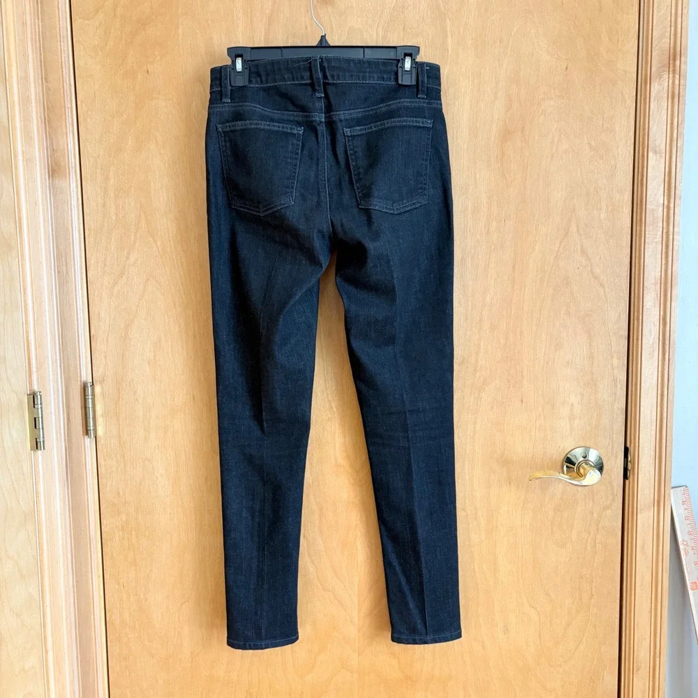 Eileen Fisher‎ Slim Jeans Womens 2 Black Organic Cotton Stretch F3MDN
